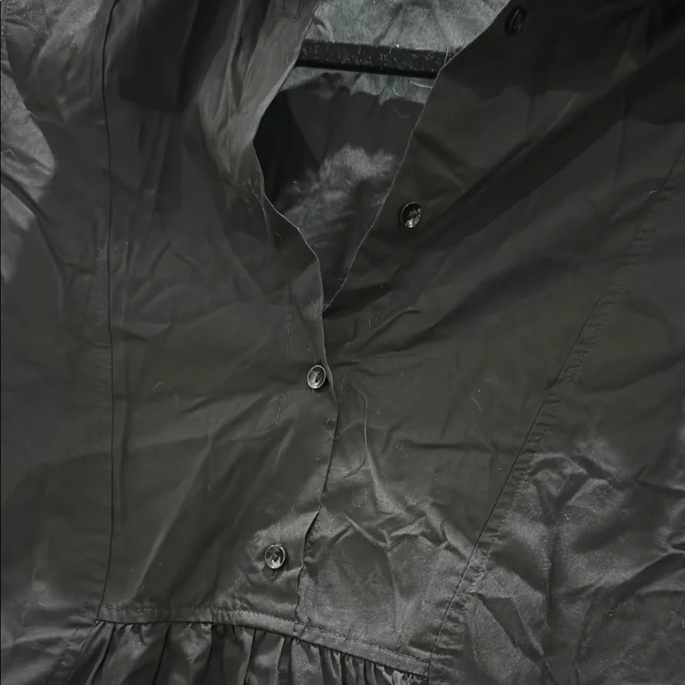 Zara Black Mini Dress with Flared Silhouette - Picture 2 of 4